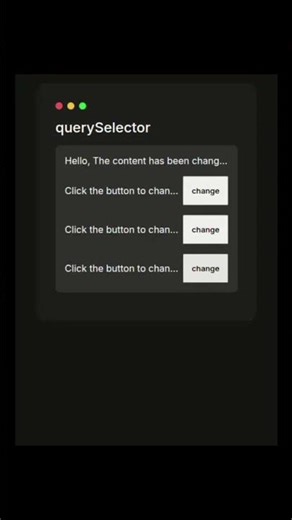 Javascript querySelector #programming #webdevelopment #javascript