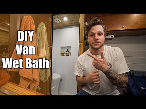 DIY Van Wet Bath Using FRP Shower Walls