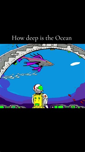 How deep is the Ocean #pencil2d #animation #0cean #sifi