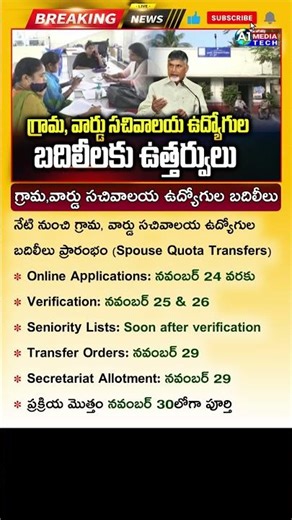 సచివాలయం ఎంప్లాయిస్ కి గుడ్ న్యూస్! AP Sachivalayam Employees Transfers Latest News 2025 GSWS Update