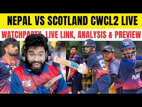NEPAL VS SCOTLAND CWC L2 ODI MATCH LIVE PREVIEW & PLAYING 11
