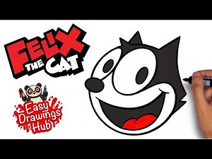 How to draw Felix the Cat - Easy Drawing