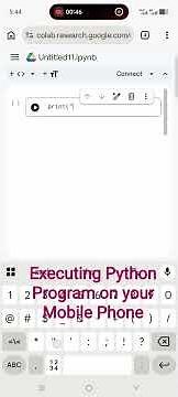 Run Python on Mobile using Google Colab | No Laptop Needed