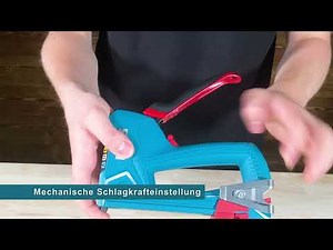 Novus Tools - Handtacker - Mechanische Schlagkrafteinstellung