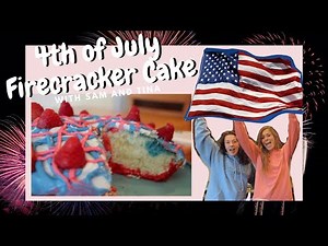 Red, White, and Blue 4th of July Firecracker Cake (EASY & LOW PRICE)