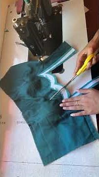 Unique Front Neck Design Using Sleeve Border | Easy Cutting & Stitching #Shortstrending #fashion