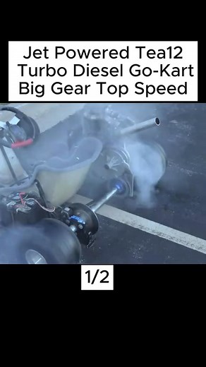 Turbo Diesel Go-Kart Big Gear Top Speed FULL Speed Part 1 #engine #je... | carengine86 | Facebook