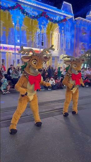 Santa and his Reindeer in Magic Kingdom #disney #christmas