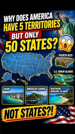 Why Does America Have 5 Territories but Only 50 States? 🇺🇸🤯