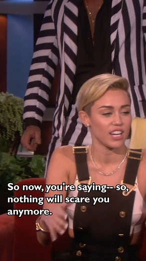 I scared Miley Cyrus! | Ellen DeGeneres