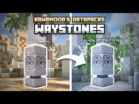 Waystones V.1 (Outdated | V.3 in description!) - Minecraft Datapack