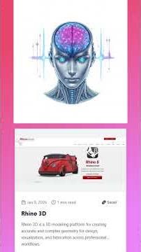 Rhino 3D #novaapps #ai #architecture #3d #design #shorts #rhino3d