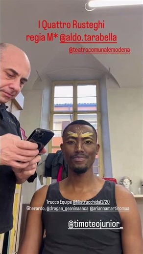 Timoteo Bene Junior è Conte Riccardo, trucco FILISTRUCCHI