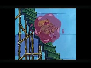 SpongeBob falls down the stairs
