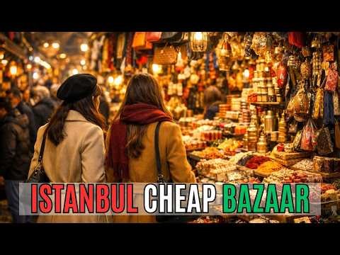 ISTANBUL TURKEY 2026 4K MARKET TOUR | Inside Eminonu Old Bazaar Cheap Market Shops