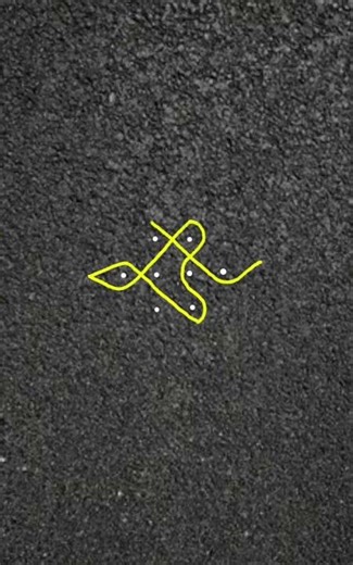 3 pulli Rangoli muggulu kainchi kolam 3 dots daily simple unique tutorial shorts