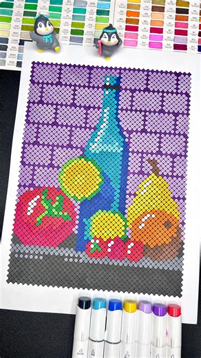 Sachin Sachdeva | Coloring Book Artist on Instagram: "✨From the book 100 Mystery Mosaics Color by Number. #sachinsachdeva #satisfyingvideo #satisfyingreels #coloringprocess #coloringbook #relaxingart #creativeprocess #asmrcoloring #aestheticreels #ohuhu #coloringforgrownups #alcoholmarkerart #mysterybooks #mysterymosaics #pixelart #dotart #stilllife #minimalart #mosaicart"