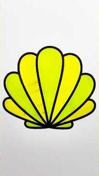 Coloring a Sea Shell 🐚🎨 | Satisfying ASMR Coloring💫 #shorts