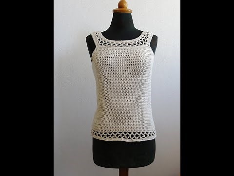 Top Down Sommer Top-gehäkelt