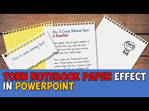 Create A Torn Notebook Paper Effect In PowerPoint