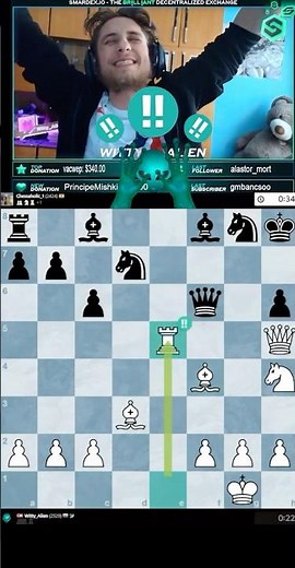 3 Consecutive Brilliant Moves With Alien Gambit 👽