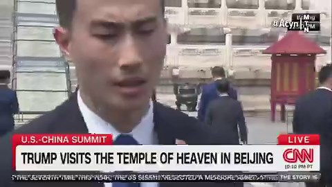 CNN footage of President Trump not responding when asked about Taiwan:Uncharacteristically restrained… we've seen him be quite freewheeling in his public appearances, even in the last week, going off script regularly. But really, in that situation, making clear that he understands he is XI's guest here, or just not wanting to talk about it