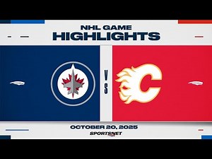 NHL Highlights | Jets vs. Flames - October 20, 2025
