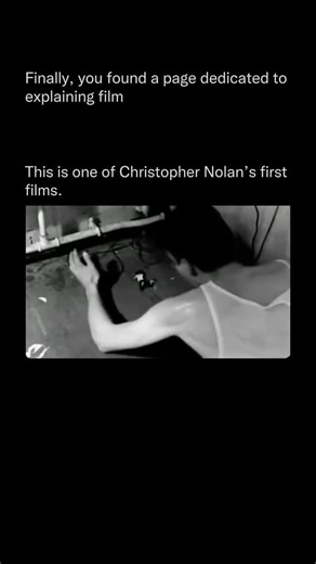 Explaining Film on Instagram: "Doodlebug (1997) is a three-minute black-and-white psychological thriller short film written, directed, shot, and edited by Christopher Nolan while he was a student at University College London. Starring Jeremy Theobald (who would later appear in Nolan’s feature debut Following), it depicts a frantic, disheveled man in a dingy apartment obsessively attempting to track down and eliminate a small, elusive bug-like creature scurrying across the floor. Shot on 16mm fil