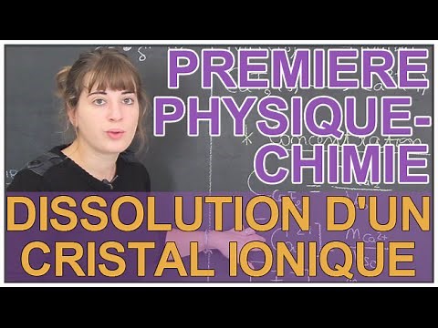 Dissolving an ionic crystal - Physics-Chemistry 1st - Les Bons Profs