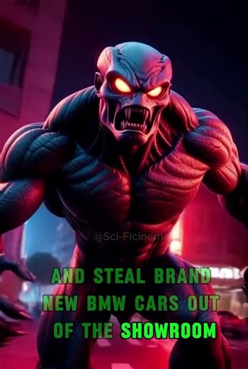 car heist by aliens-- #alien #film #alienstory #marvel #facts #animationstory #horrorstories #movie