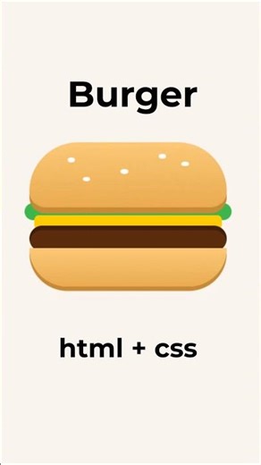 Create a Tasty Burger Website UI with HTML & CSS 🍔 #ytshorts #shorts