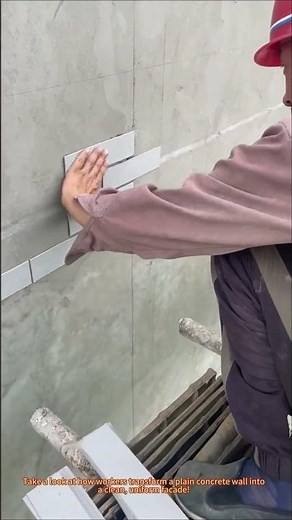 "Tile Cladding Installation: Exterior Wall Renovation"