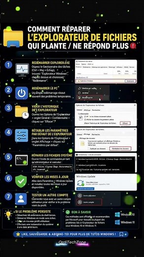 Comment réparer l’Explorateur de fichiers qui plante ou ne répond plus sous Windows ?