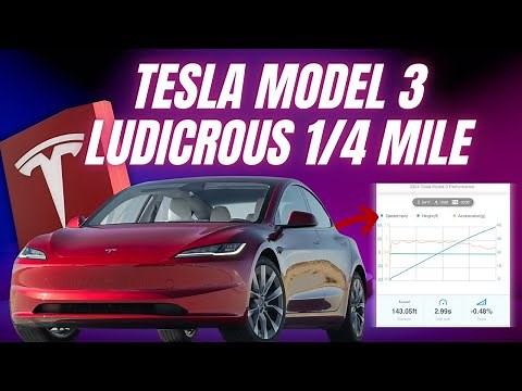 Tesla Model 3 Performance Ludicrous mode quarter mile time revealed
