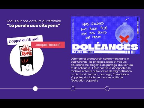Jacques Beaucé Collectif Appel du 18 mai 2024 lors des vœux de Mathilde Feld