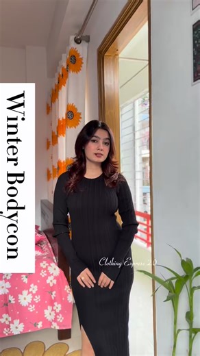 Clothing Express on Instagram: "Ready for the bodycon season? 🤎❄️ Slay this winter effortlessly with our chic and cozy bodycon collection! 💥 ✨Size 32-48 Long 46-53 Material: Double Ribbed 📍Showroom: Ring Road, Mohammadpur Baitul Salah jame masjid market, tikka para shop 54,55 Dhaka 📍Mirpur Outlet: Mirpur 12 bus stand, Near Pallabi metro rail, sujat nagar, holding 5, level -2, (Sultan’s dine building) #winterfashion #clothingexpress #wintercollection #bodycon #bodycondress"