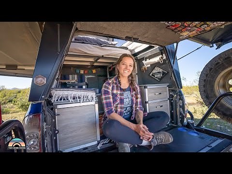 Her 4x4 Overlanding Tacoma Truck Camper Tiny House - Adventure Travel