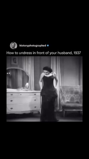 History Photographed on Instagram: "How to Undress in Front of Your Husband.” This was a short film featuring Sally Rand, known for her fan dance performances. The film humorously depicted the “right” and “wrong” ways for a wife to undress in front of her husband, reflecting the social norms and entertainment styles of that era."