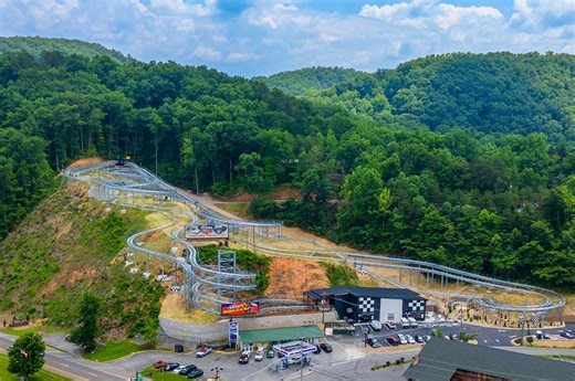 This Racing Mountain Coaster With Spirals, Helixes, and LED Night Rides Just Opened—and It's Perfect For Fall Foliage Views
