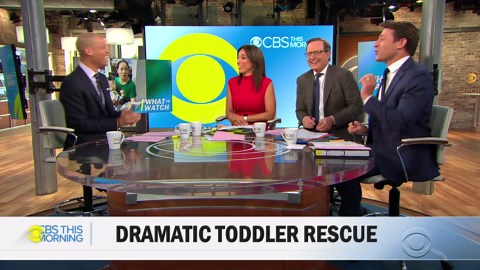 Dramatic video shows toddler falling from balcony