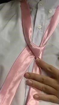 Tying a tie step by step
