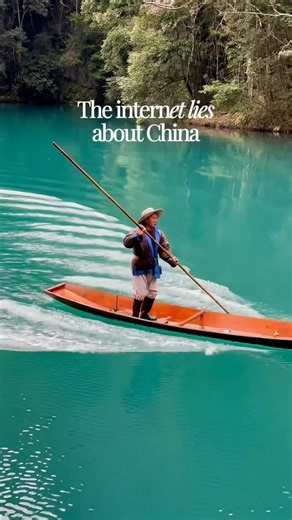 (prev travellivn) Travel Creator & Tips for The-SavvyTourist.com on Instagram: "🇨🇳 Hear me out… China has so much more to offer than what the Internet & social media shows… as it barely shows anything 🌏✨ Regional China is full of emerald rivers, hidden karst forests, waterfalls, ancient towns and mountain ranges that look straight out of a movie…like this spot in Guizhou ⤵️ 📍Comment ‘China’ for the exact location, and my 7 Detailed China guides & itineraries 🇨🇳✨ which will make planing you