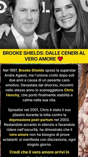 Brooke Shields e il vero amore