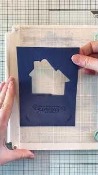 A simple and elegant 'New home' card #cardmaking #asmr