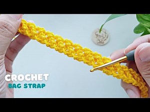 🧶Amazing! How to Crochet Bag Strap or Crochet a Cord Step by Step | ViVi Berry Crochet