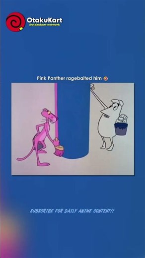 Pink Panther always rage baited him 🤣 #shorts #cartoon