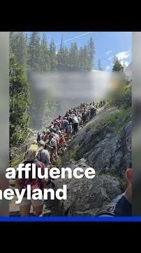 Changes to the reservation system cause chaos at Yosemite National Park in the United States