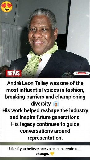 André Leon Talley: The Fashion Icon Who Changed Diversity Forever | Inspiring Legacy #shorts #viral