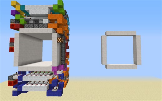 Minecraft-7x7活塞门教程 讲解(1760b)