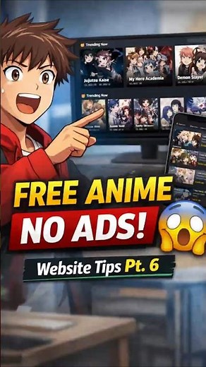 FREE Anime Website With NO ADS?! #eztech #techtips #windows11 #techshorts #anime #freewebsites